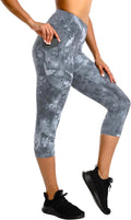 Stelle Women's Capri Yoga Pants with Pockets Essential High Waisted Leggings for Workout