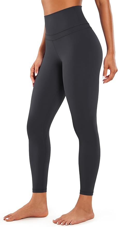 CRZ YOGA Naked Feeling Workout Leggings 25'' - High Waist Yoga Training Tight Womens Pants