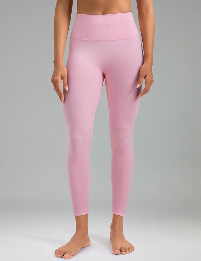 Colorfulkoala Dreamlux No Front Seam Leggings for Women 25"/28" Inseam, High Waisted Buttery Soft Yoga Pants