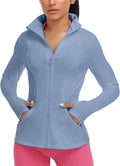 VUTRU Women's Workout Yoga Jacket Full Zip Running Athletic Track Jacket