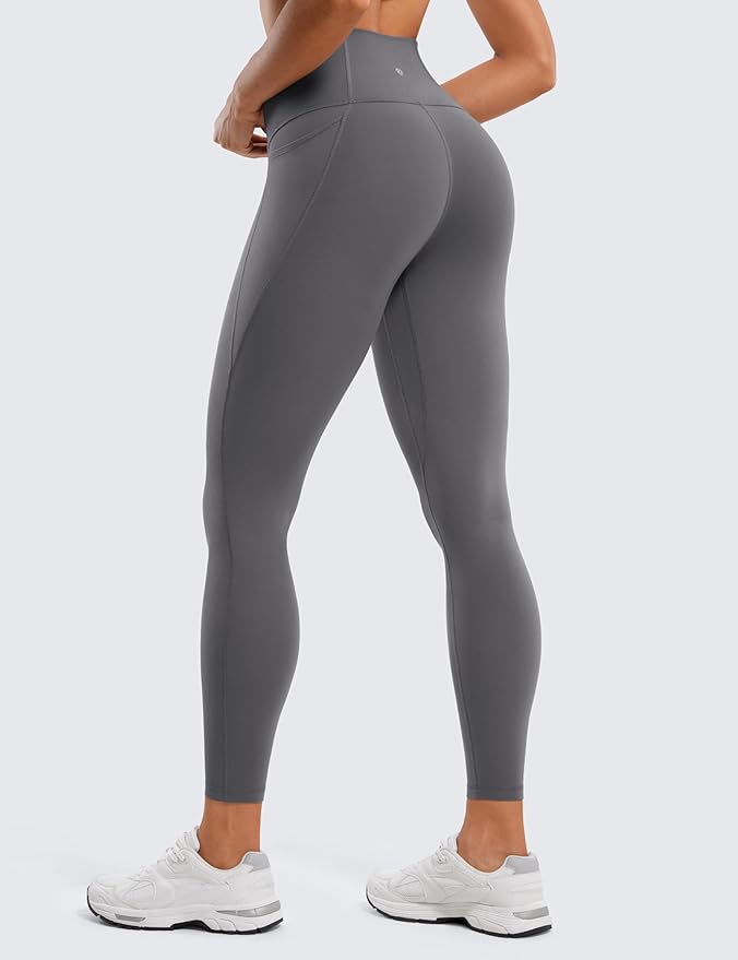 CRZ YOGA Butterluxe Workout Leggings Pockets 25'' - High Waisted Gym Womens Yoga Pants Buttery Soft