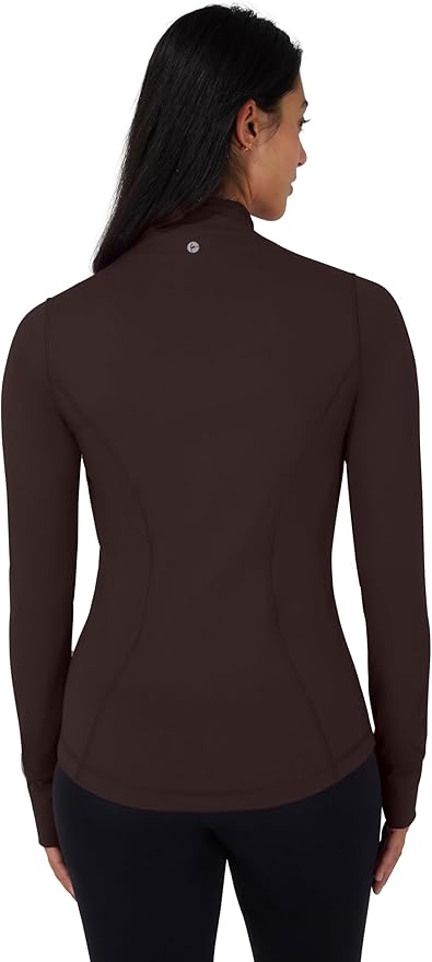 90 Degree By Reflex Full Zip Running Track Jacket Lightweight Athletic Slim Fit Jacket with Thumbholes