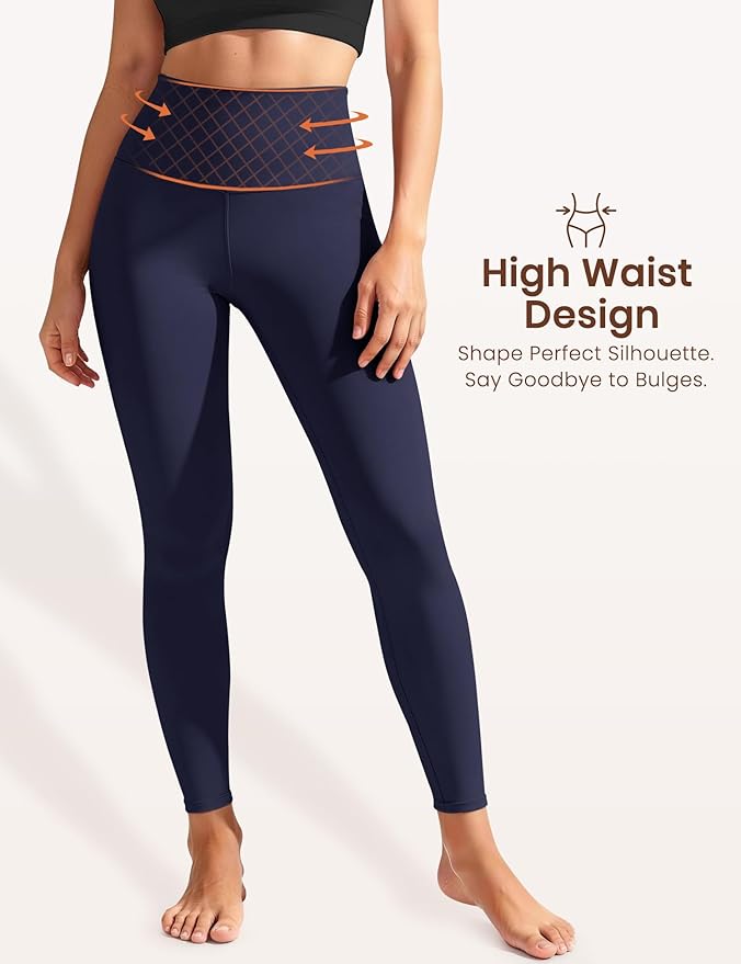 Laite Hebe Leggings for Women - High Waisted Full Length Buttery Soft Yoga Pants for Workout Athletic Daily