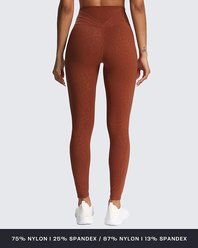 Aoxjox High Waisted Workout Leggings for Women Trinity Yoga Pants 26.5"