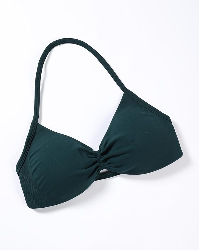 AUROLA Influence Strappy Bra Sports Bras for Women, Backless Padded Impact Strappy Bra Workout Gym Yoga with Removable Cups