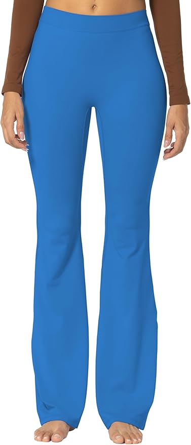 Sunzel Flare Leggings, Crossover Yoga Pants with Tummy Control, High-Waisted and Wide Leg