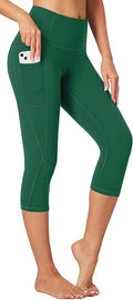 Heathyoga Capri Leggings for Women High Waisted Capri Leggings with Pockets for Women Tummy Control Yoga Pants Women