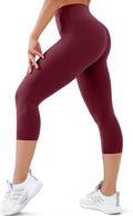High Waisted Leggings with Pockets for Women Buttery Soft Full Length Capri Workout Yoga Pants