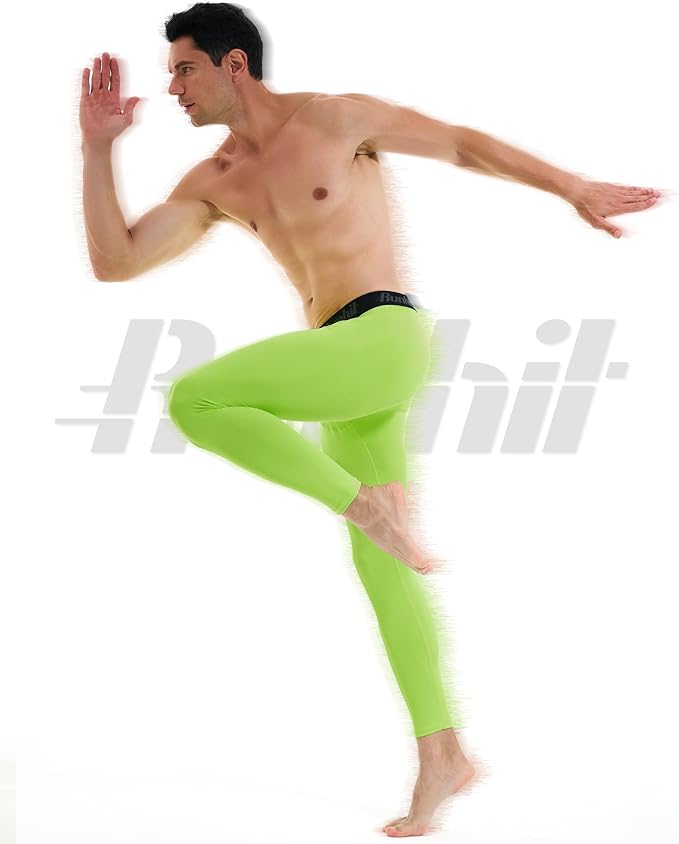 Runhit Men’s Compression Pants Running Tights Workout Leggings Athletic Base Layer Pants for Sports Yoga Basketball
