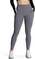 Aoxjox Women's Trinity High Waisted Yoga Pants with Pockets Cross-Waist Tummy Control Buttery Soft Workout Leggings 26"
