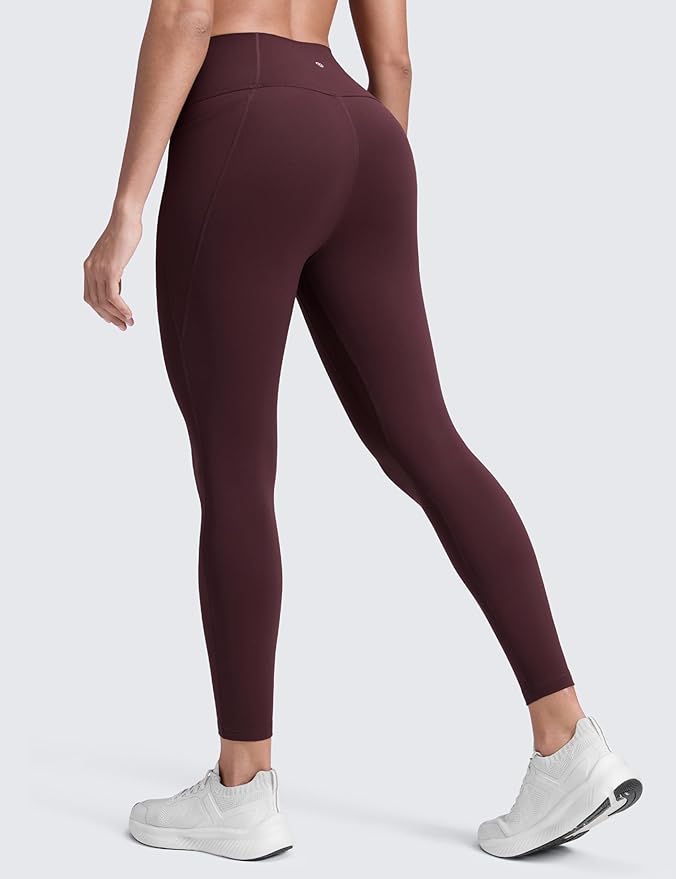 CRZ YOGA Butterluxe Workout Leggings Pockets 25'' - High Waisted Gym Womens Yoga Pants Buttery Soft
