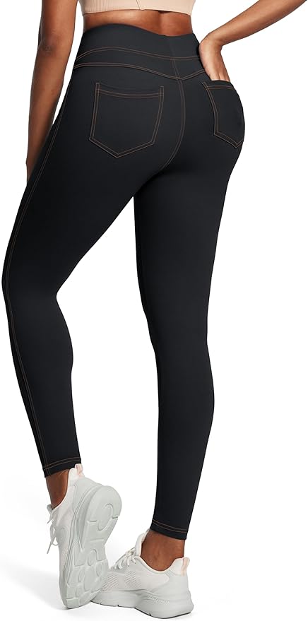 IUGA High Waist Yoga Pants with Pockets, Leggings for Women Tummy Control, Workout Leggings for Women 4 Way Stretch