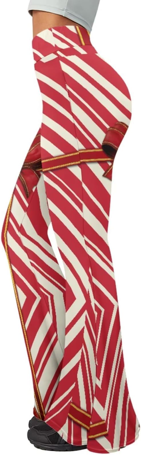 4 Piece Gym Sets Women Racerback Sports Bra with Back Pocket, Matching Flare Yoga Pants And Sweatband
