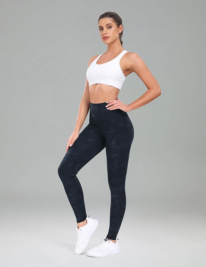 Colorfulkoala Women's High Waisted Tummy Control Workout Leggings Full Length Ultra Soft Yoga Pants 28"