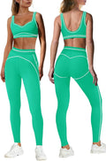 Nirovien Womens 2 Piece Workout Sets Athletic Yoga Sets Pilates Gym Outfits Butt Lifting Leggings and Sports Bra