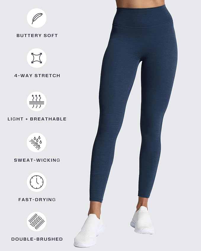 Aoxjox High Waisted Workout Leggings for Women Trinity Yoga Pants 26.5"