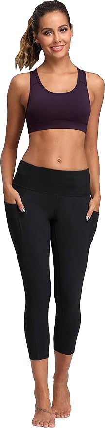 Oalka Women's Racerback Sports Fitness Support Workout Running Bras