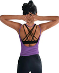 OYANUS Womens Summer Workout Tops Sexy Backless Yoga Shirts Open Back Activewear Running Sports Gym Tank Tops