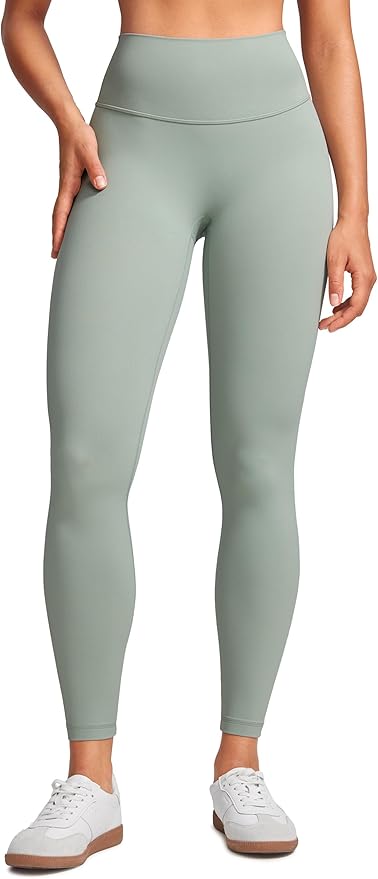 INGIA Womens High Waist No Front Seam Scrunch Butt Leggings Workouts 25 Inches V-Back Scrunch Booty Gym Yoga Pants
