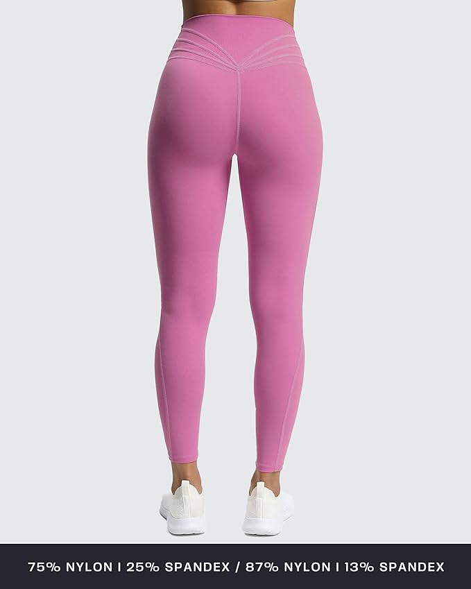 Aoxjox High Waisted Workout Leggings for Women Trinity Yoga Pants 26.5"