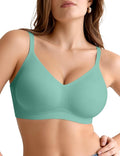 Vertvie Womens Seamless Jelly Bras No Underwire Comfort Push Up Bras Buttery Soft Wireless Bralette Full Coverage Sports Bra