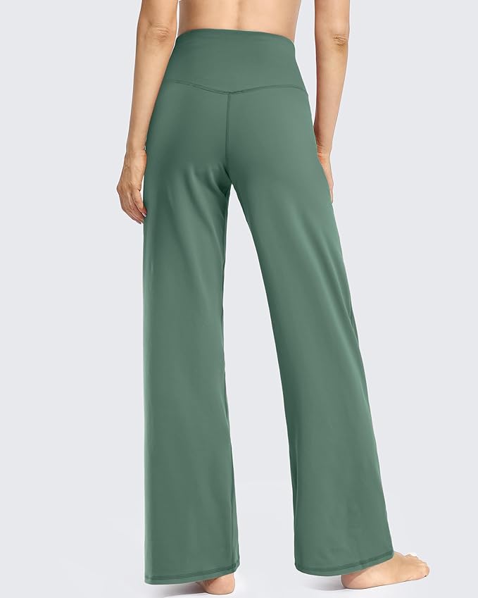 Promover Wide Leg Pants Woman Yoga Pants with Pockets Stretch Loose Casual Lounge Sweatpants Petite/Regular/Tall