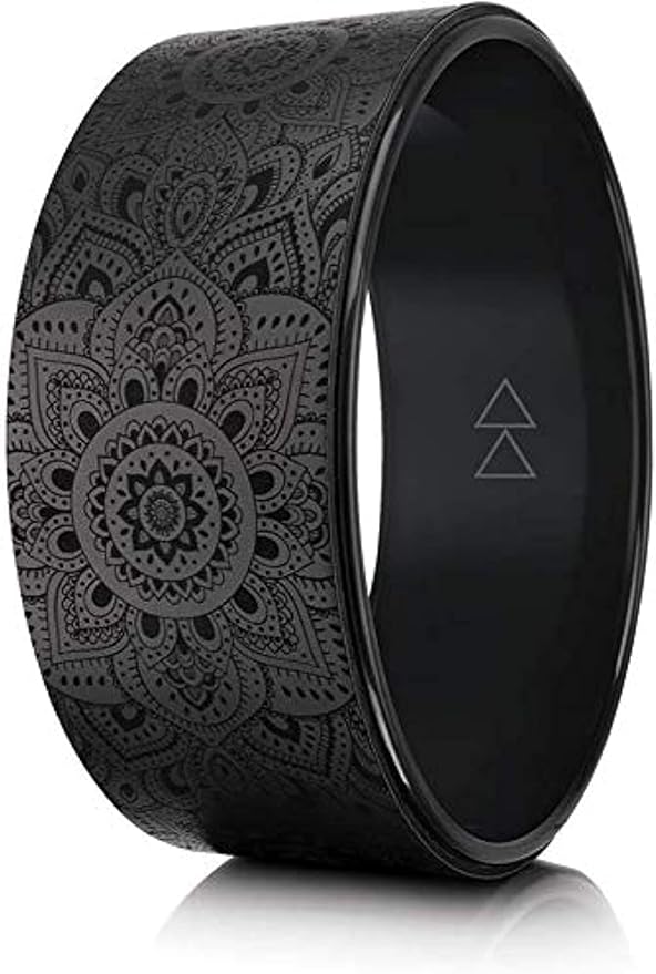 YOGA DESIGN LAB | THE YOGA WHEEL | Eco Printed, Extra Strength, Padded, Dharma Exercise Wheel | Designed in Bali | Enhance Your Postures and Stretch Deeper