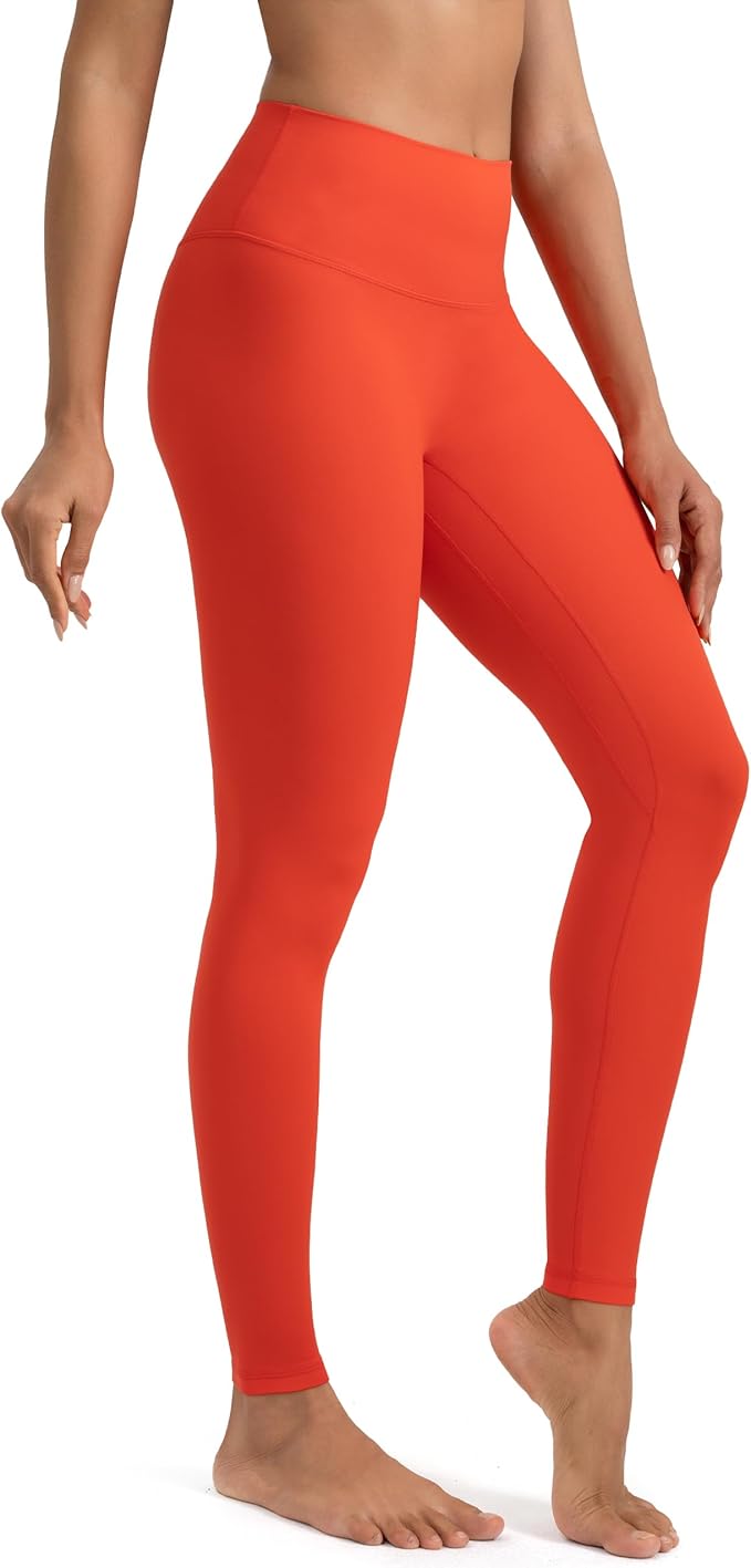 Colorfulkoala Dreamlux No Front Seam Leggings for Women 25"/28" Inseam, High Waisted Buttery Soft Yoga Pants