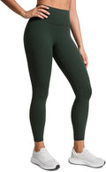 CRZ YOGA SculptAir No Front Seam Yoga Leggings 25" - High Waisted Womens Pants Workout Pilates Athletic V Back Buttery Soft