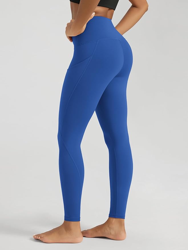 ODODOS Women's High Waisted Yoga Leggings with Pockets, Tummy Control Non See Through Workout Athletic Running Yoga Pants