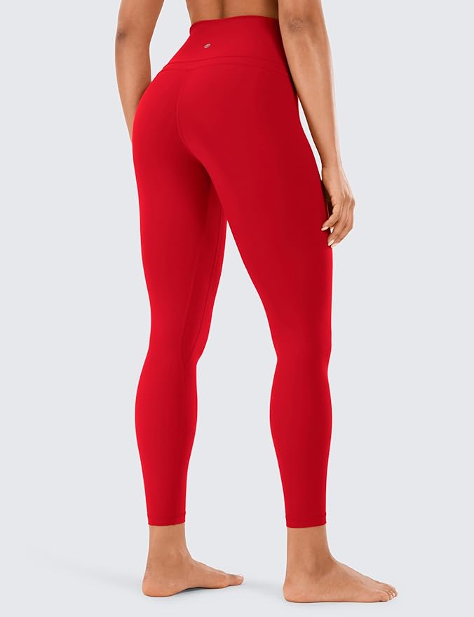 CRZ YOGA Naked Feeling Workout Leggings 25'' - High Waist Yoga Training Tight Womens Pants