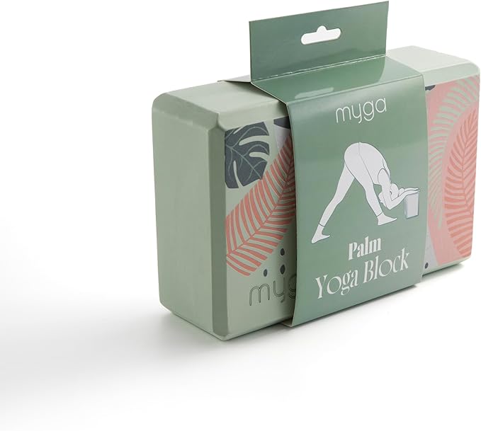 MYGA Yoga Block,Lightweight EVA Foam Yoga Brick,High Density Non-Slip Block for Yoga Poses, Pilates, Balance and Flexibility