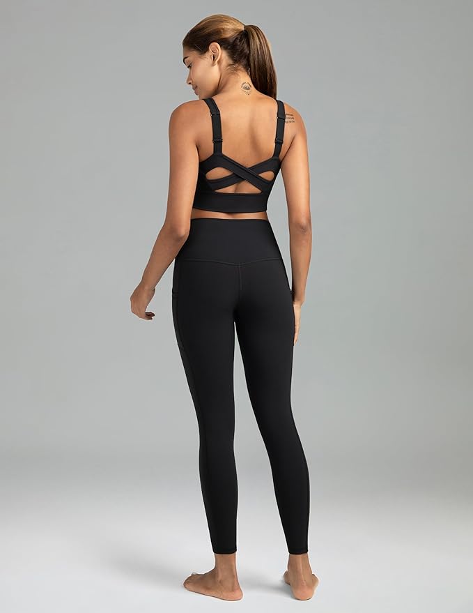 Colorfulkoala Women's High Waisted Yoga Pants 7/8 Length Leggings with Pockets