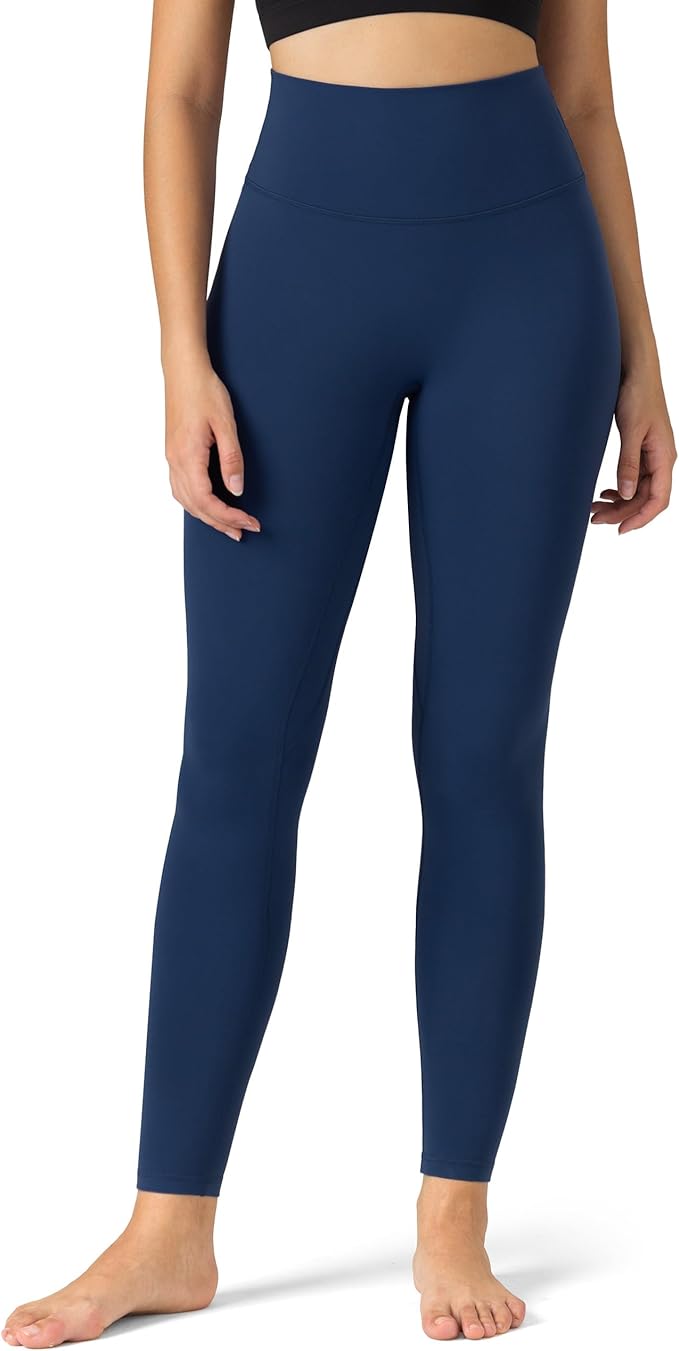 Colorfulkoala Dreamlux No Front Seam Leggings for Women 25"/28" Inseam, High Waisted Buttery Soft Yoga Pants