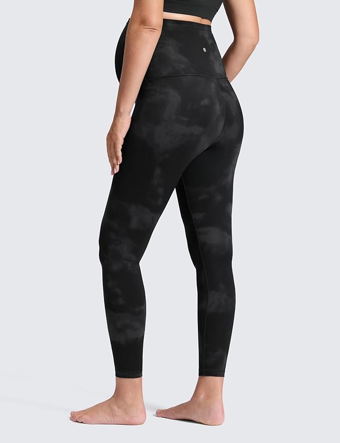 CRZ YOGA Butterluxe Maternity Leggings 25" - Over The Belly Buttery Soft Workout Activewear Yoga Womens Pregnancy Pants