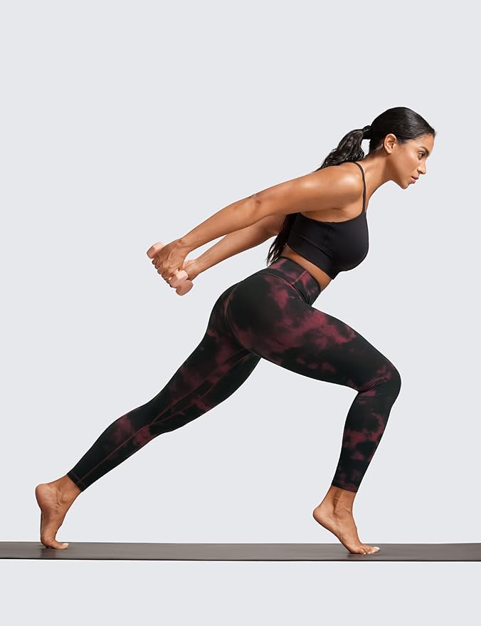 CRZ YOGA Butterlift Workout Leggings 25" - High Waisted Pilates Gym Athletic Womens Yoga Pants Buttery Soft