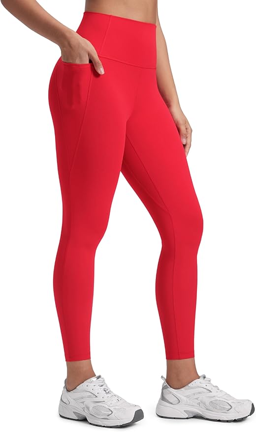 CRZ YOGA Butterluxe Workout Leggings Pockets 25'' - High Waisted Gym Womens Yoga Pants Buttery Soft