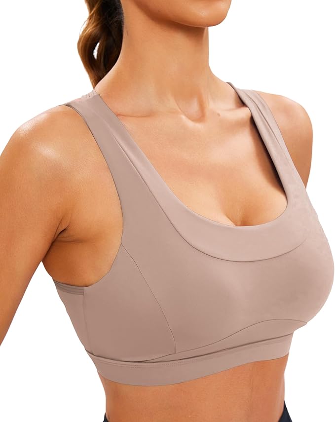 RUNNING GIRL Sports Bras for Women High Support,Molded Cup High Impact Sports Bra Racerback Workout Yoga Running Bra