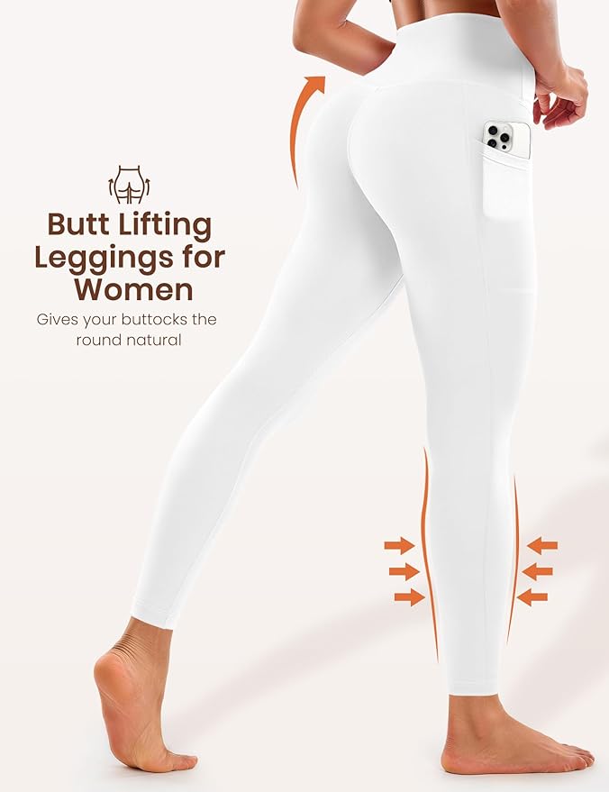 Laite Hebe Leggings for Women - High Waisted Full Length Buttery Soft Yoga Pants for Workout Athletic Daily