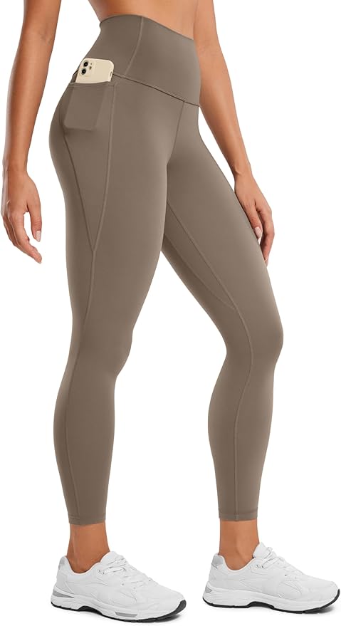 CRZ YOGA Butterluxe Workout Leggings Pockets 25'' - High Waisted Gym Womens Yoga Pants Buttery Soft