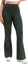 CRZ YOGA Softretch No Front Seam Flare Leggings 29"/31''/33" - High Waist Womens Yoga Pants Lounge Buttery Soft Comfy Casual