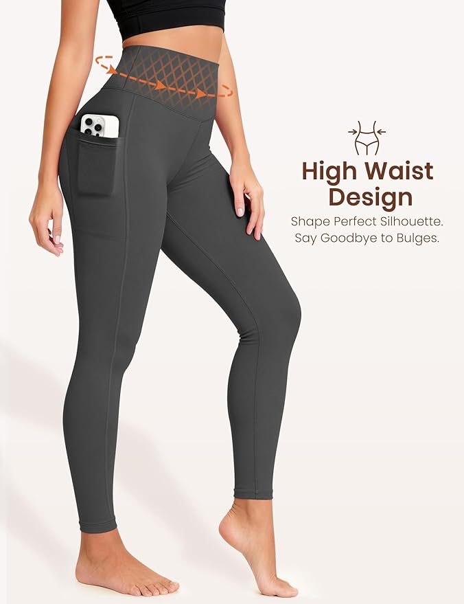 Laite Hebe Leggings for Women - High Waisted Full Length Buttery Soft Yoga Pants for Workout Athletic Daily