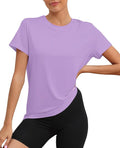 KevaMolly Workout Tops for Women UPF50+ Breathable Loose Fit Yoga T Shirts Short Sleeve Running Gym Athletic Tee Top