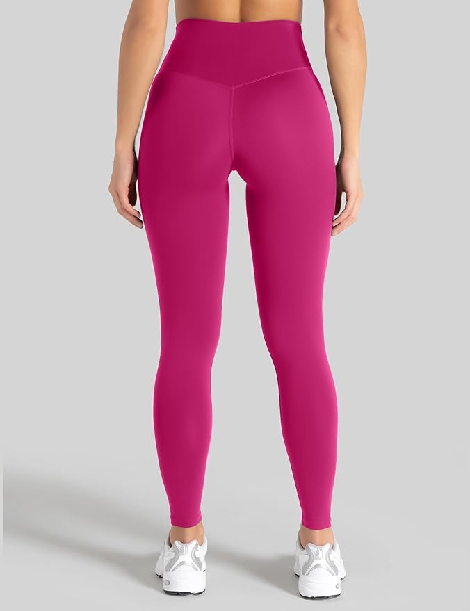 Unthewe Naked-Feel No Front Seam Leggings for Women - High Waisted Buttery Soft Workout Yoga Pants 25"