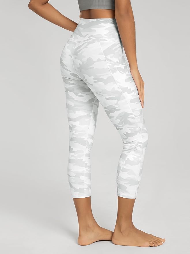 ODODOS Women's High Waisted Yoga Leggings with Pockets, Tummy Control Non See Through Workout Athletic Running Yoga Pants