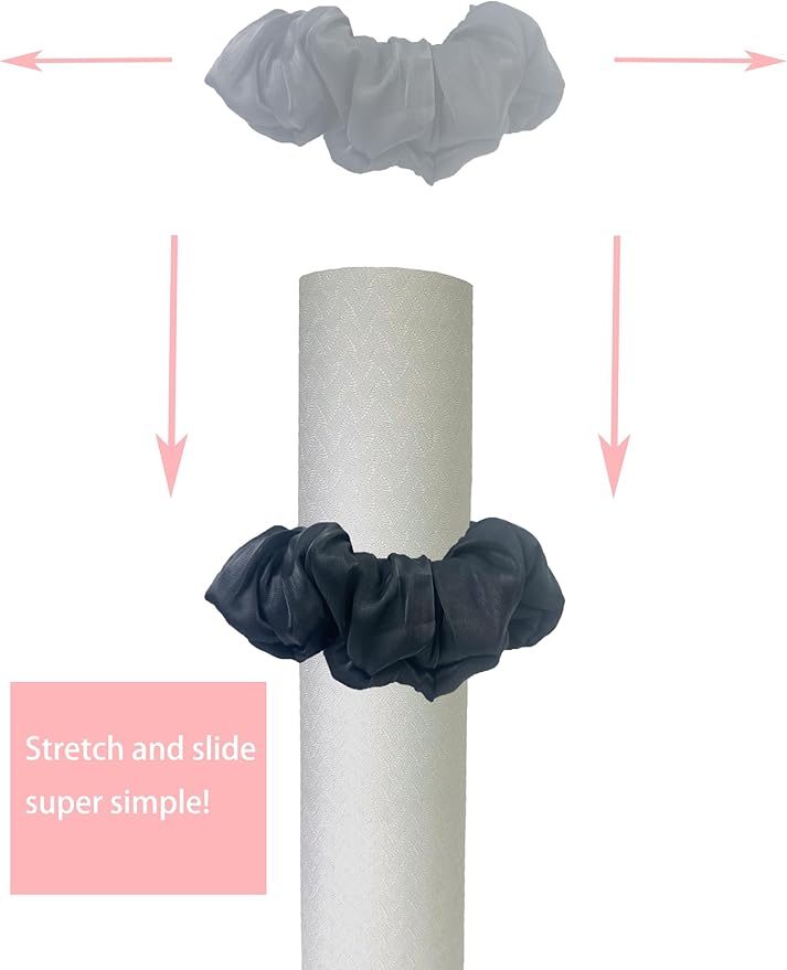 Yoga Mat Scrunchie - Yoga Mat Strap Band - Fits All Standard Yoga Mats (Not Suitable for Overly Thick Mats)