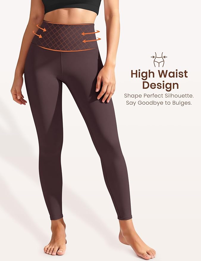 Laite Hebe Leggings for Women - High Waisted Full Length Buttery Soft Yoga Pants for Workout Athletic Daily