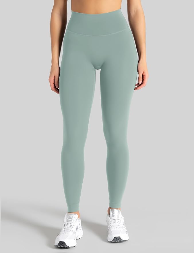 Unthewe Naked-Feel No Front Seam Leggings for Women - High Waisted Buttery Soft Workout Yoga Pants 25"