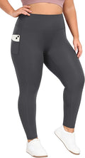 Heathyoga X-6XL Plus Size Leggings for Women with Pockets Tummy Control Plus Size Yoga Pants High Waist Workout Clothes