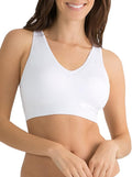Fruit of the Loom Women's Seamless Pullover Bra – Soft Stretch Fabric with Built-in Cups